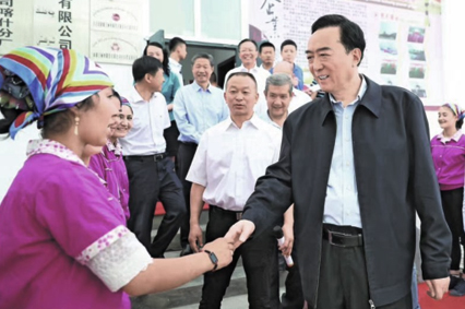 中央政治局委員,新疆維吾爾自治區黨委陳全國書記參觀美麗奧工廠